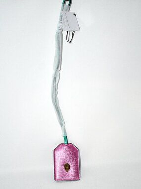 Kurt Geiger London Southbank Metallic Tag Lanyard in Pink Multi NWT
